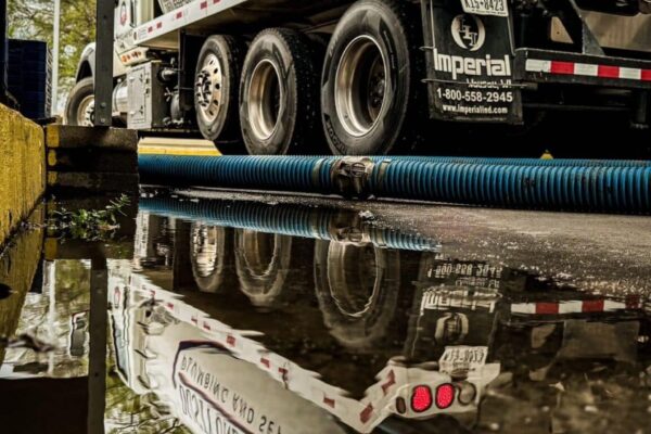 An Underwood Plumbing & Septic Truck Getting Ready For Sewer Line Inspection And Repairs.