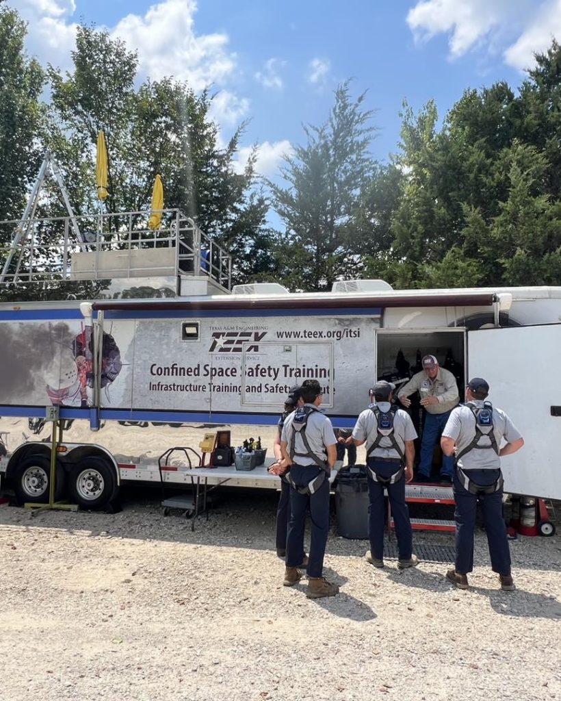 Dusty Underwood Plumbing and Septic training at TEEX