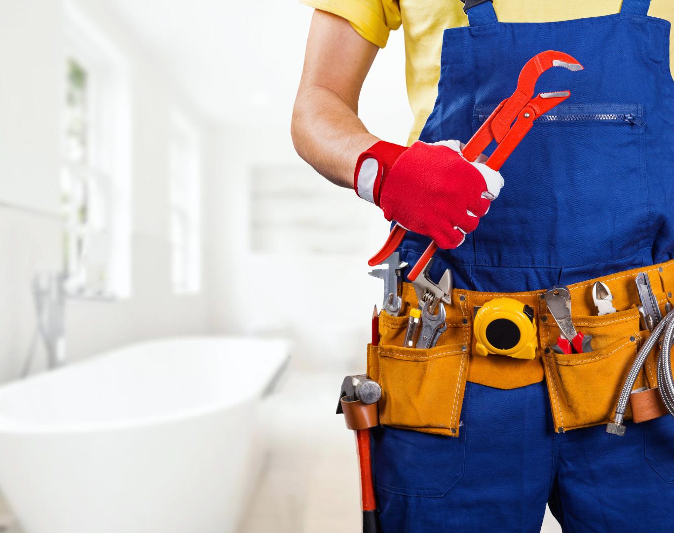 Licensed plumbing services in Commerce, TX installing a complete plumbing system