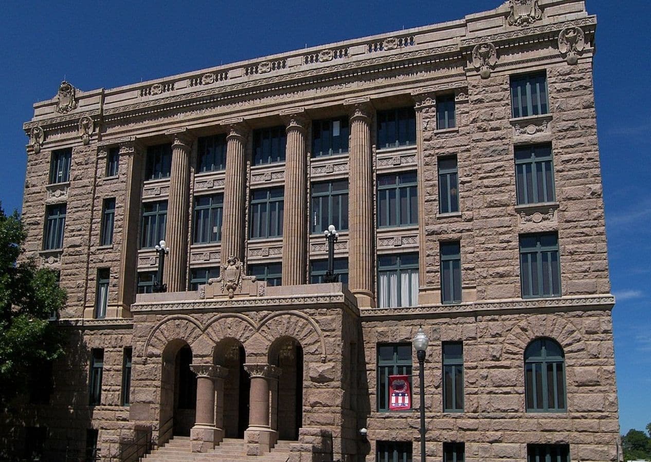 The Lamar County Courthouse located in Paris, Texas, United States